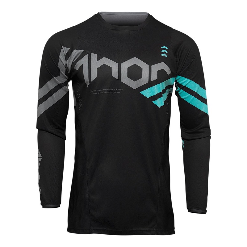 Maillot cross Thor Pulse Cube noir/mint/gris- S