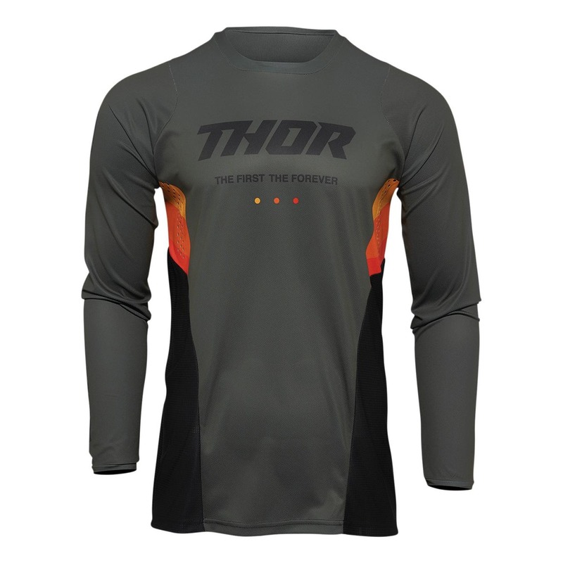Maillot cross Thor Pulse React army/noir/orange- S