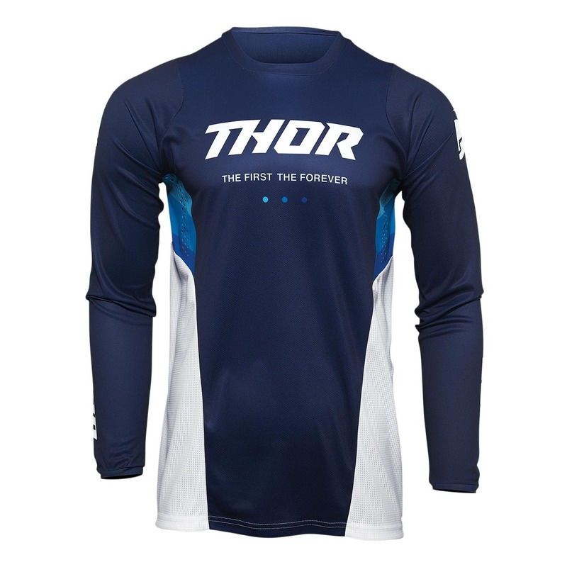 Maillot cross Thor Pulse React navy/blanc- S