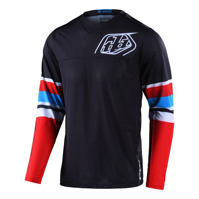 Maillot cross Troy Lee Designs GP Air Warped rouge/noir