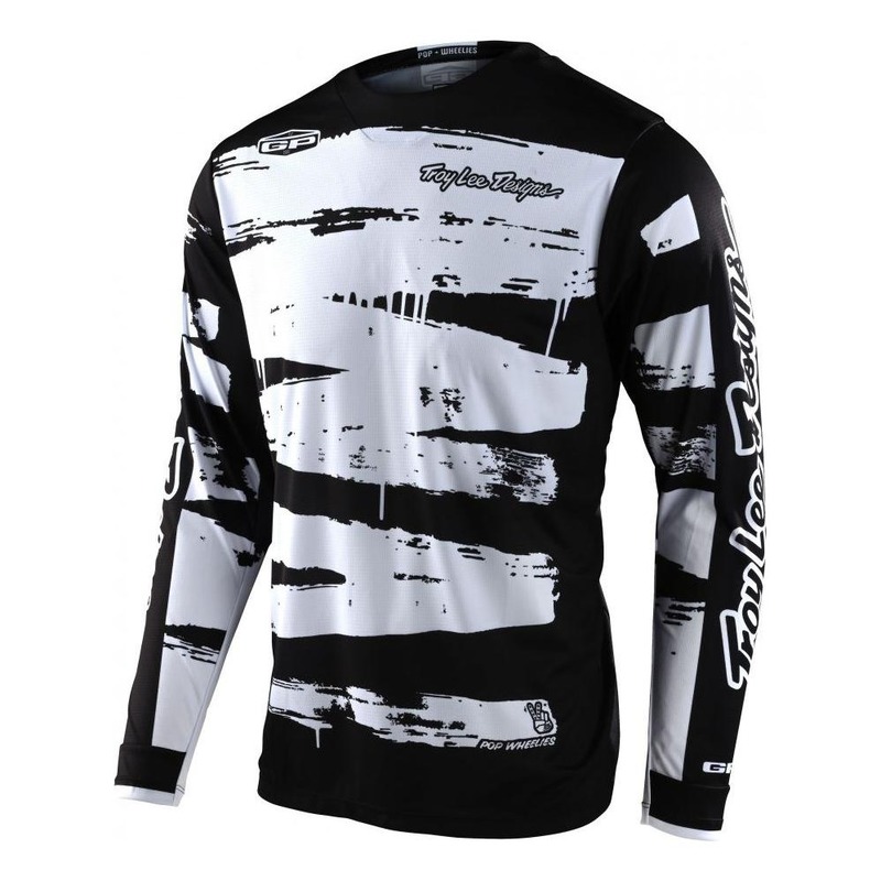 Maillot cross Troy Lee Designs GP Brushed noir/blanc- S