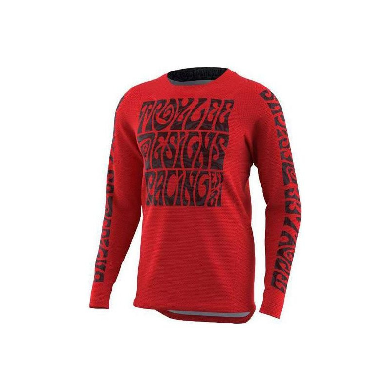 Maillot cross Troy Lee Designs GP Pro Air Manic Monday deep red