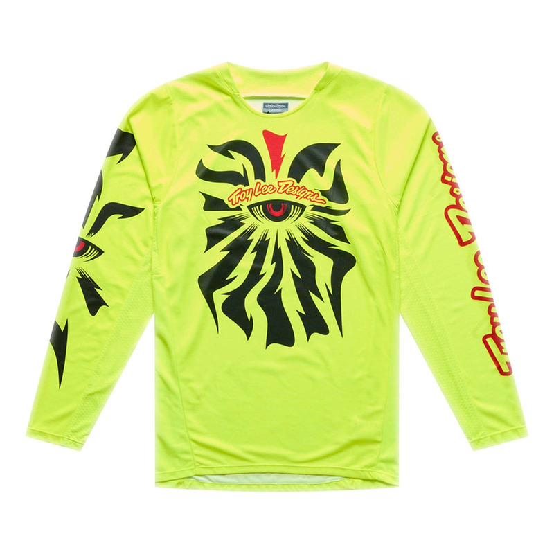 Maillot cross Troy Lee Designs GP Pro Cyclops jaune fluo
