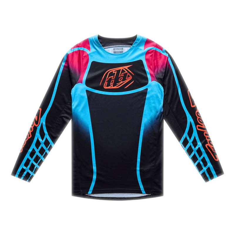 Maillot cross Troy Lee Designs GP Pro Framework noir/cyan