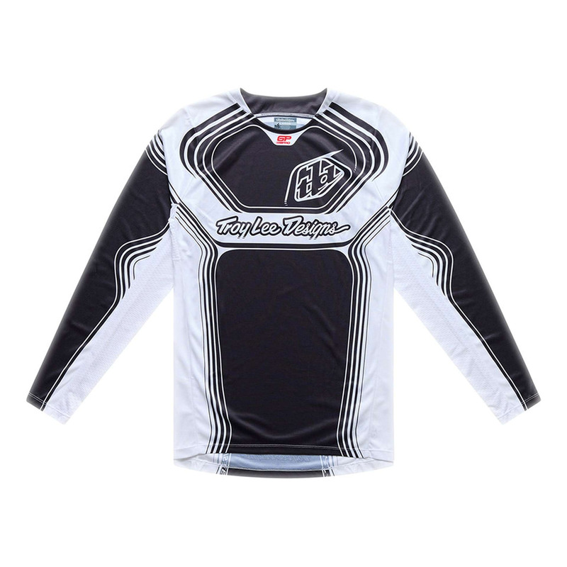Maillot cross Troy Lee Designs GP Pro Streamline noir/blanc