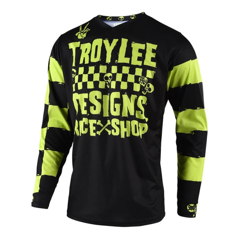 Maillot cross Troy Lee Designs GP Race Shop 5000 Lime- L