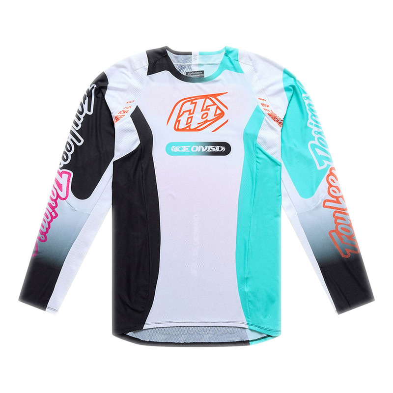Maillot cross Troy Lee Designs SE Pro Sever blanc/teal