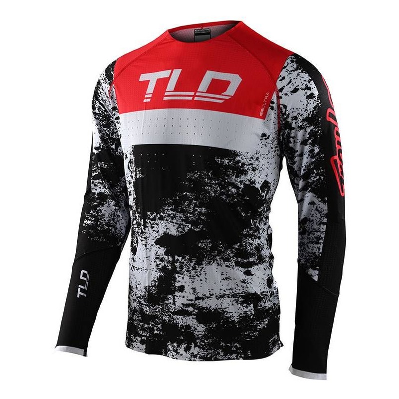 Maillot cross Troy Lee Designs SE Ultra Grime noir/rouge