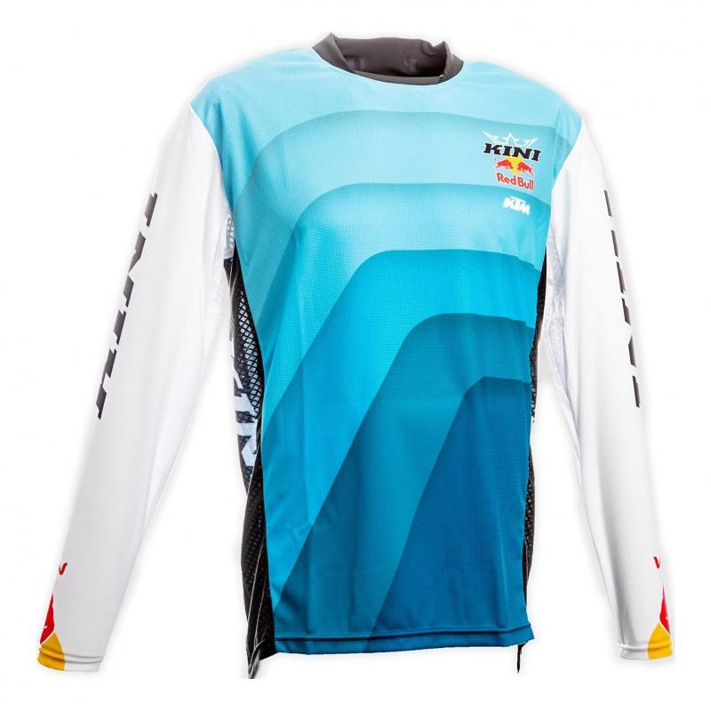 Maillot de cross Kini Red Bull Vintage bleu/blanc- S