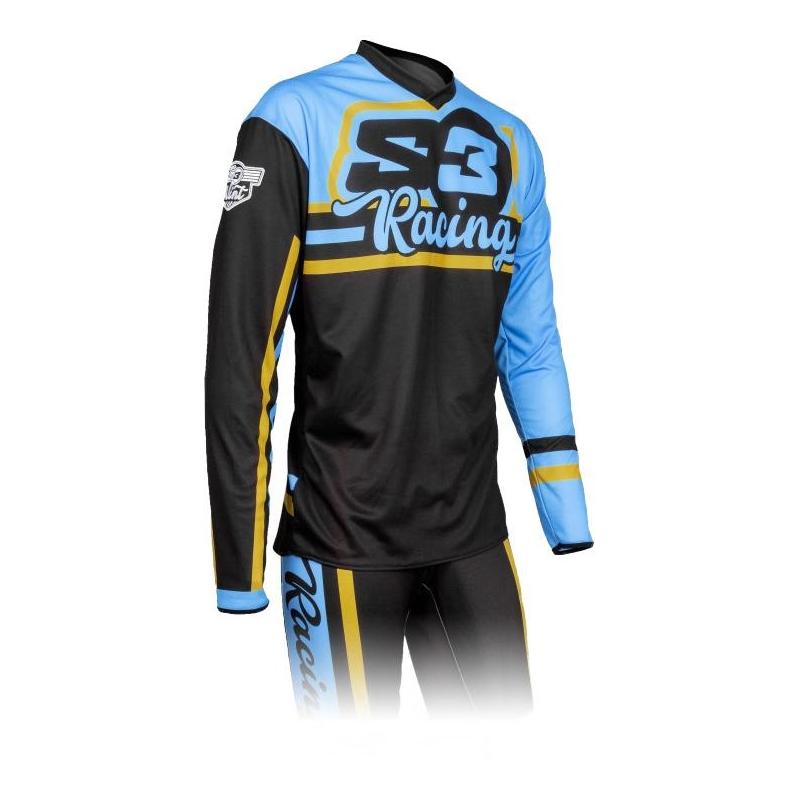 Maillot de trial S3 Vintage Gulf bleu- S
