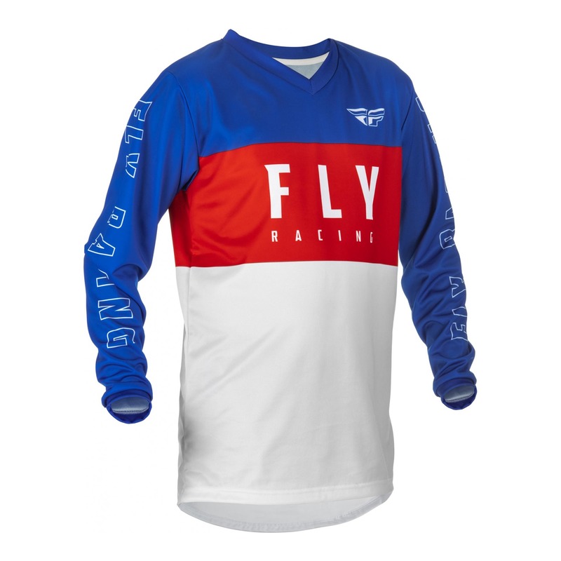Maillot enfant Fly Racing F-16 rouge/blanc/bleu
