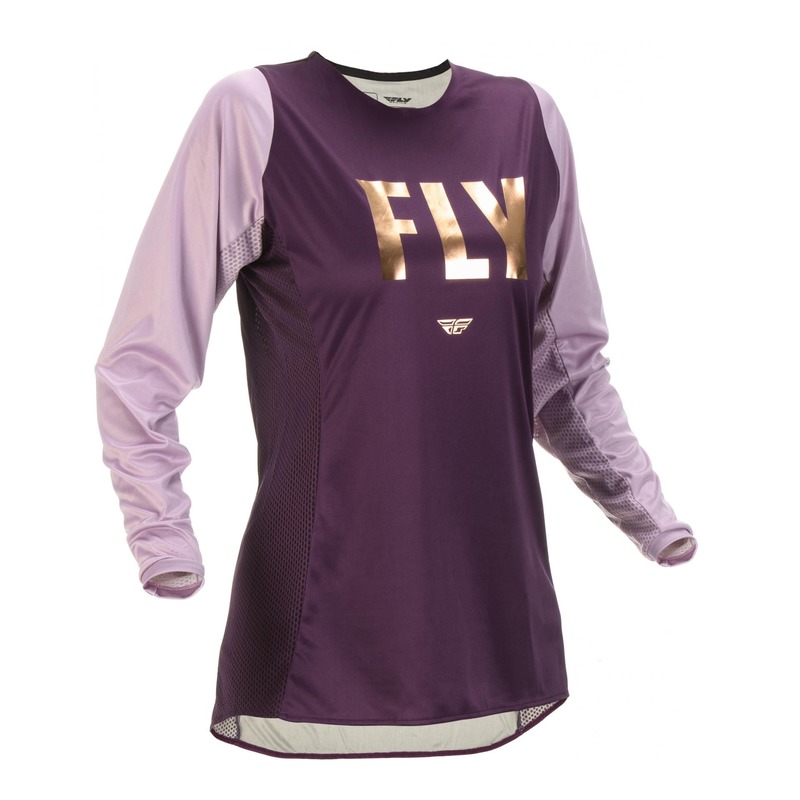 Maillot femme Fly Racing Lite mauve|or