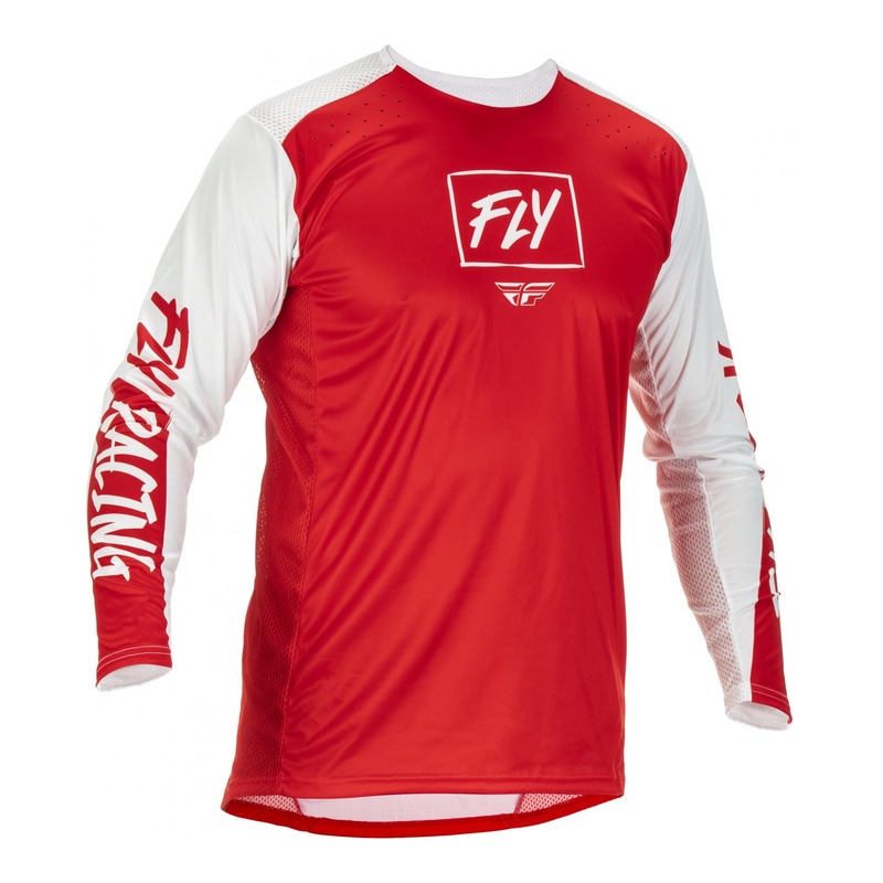 Maillot Fly Racing Lite rouge/blanc- S