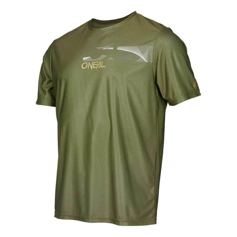 Maillot manches courtes O'neal Slickrock vert/blanc