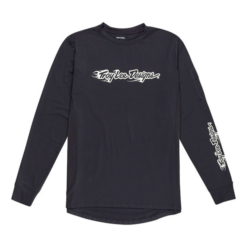 Maillot Manches Longues Enfant VTT Troy Lee Designs Ruckus Ride Burn Out Black