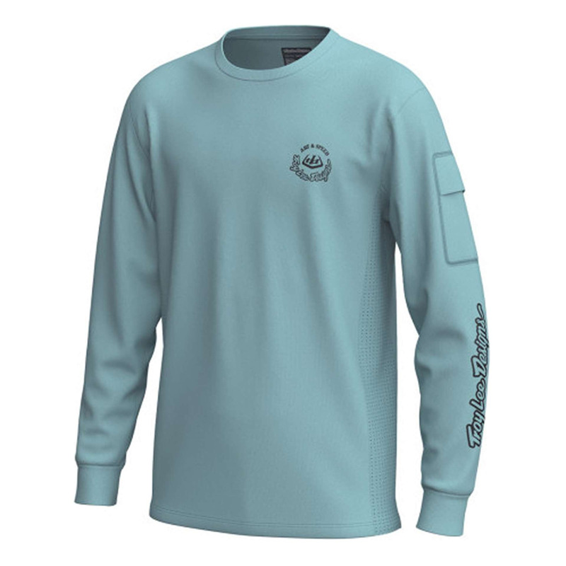 Maillot Manches Longues Enfant VTT Troy Lee Designs Ruckus Ride Carbs Dawn Blue