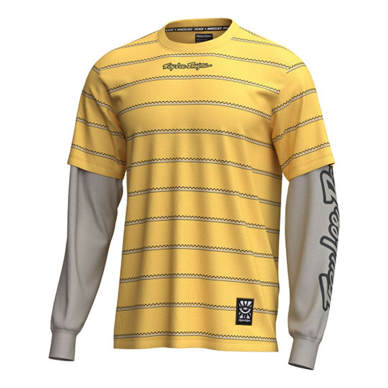 Maillot Manches Longues VTT Troy Lee Designs Skyline Ride Fakie Stripe Butter
