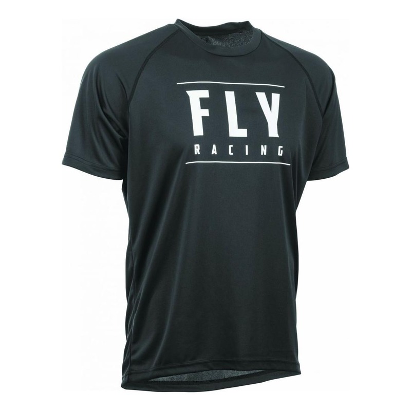 Maillot vélo Fly Racing Action noir/blanc- S