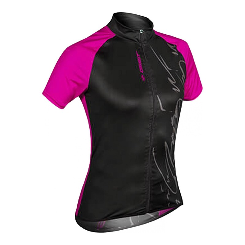 Maillot vélo Gist Mood Lady manches courtes noir/rose- S