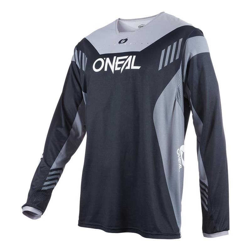Maillot vélo O'Neal Element FR Hybrid V.22 noir/gris- S