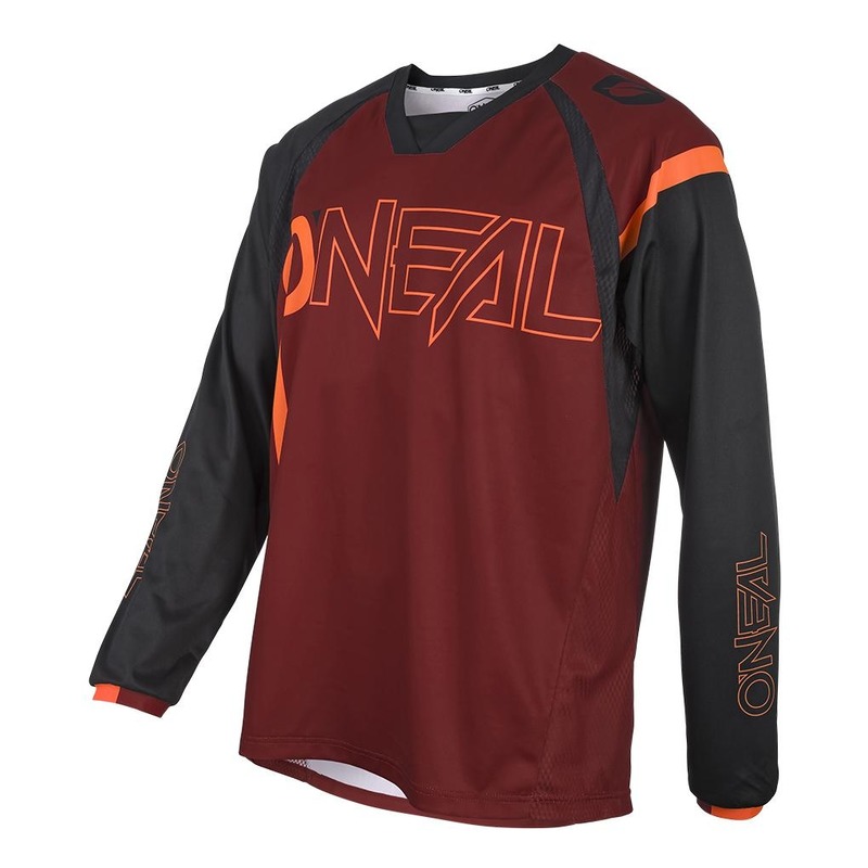 Maillot vélo O'Neal Element FR Hybrid rouge/orange- S