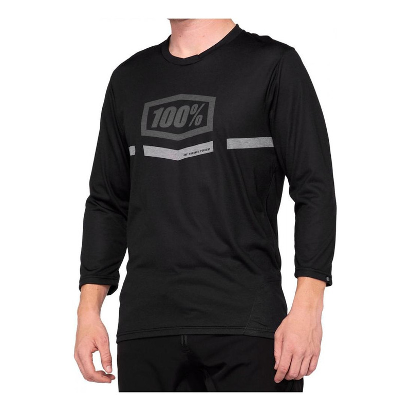 Maillot VTT manches 3/4 100% Airmatic noir- S