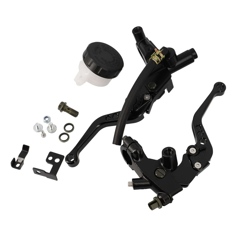 Maître cylindre de frein noir réservoir plastique avec levier d'embr