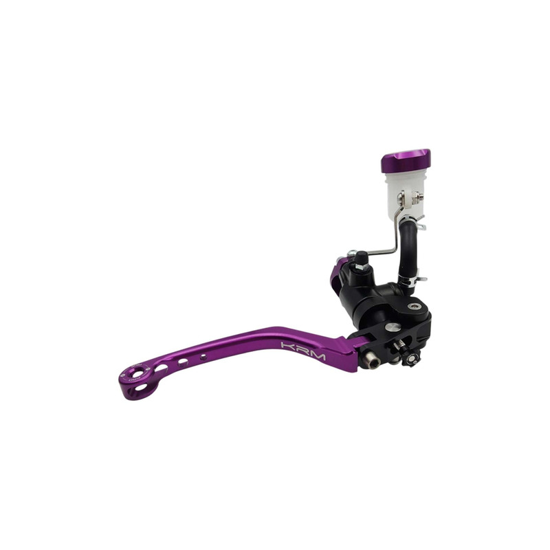 Maitre cylindre de frein radial KRM avec levier repliable noir/violet