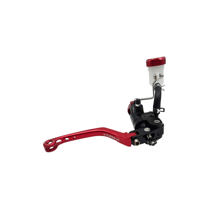 Maitre cylindre de frein radial KRM avec levier repliable noir/rouge