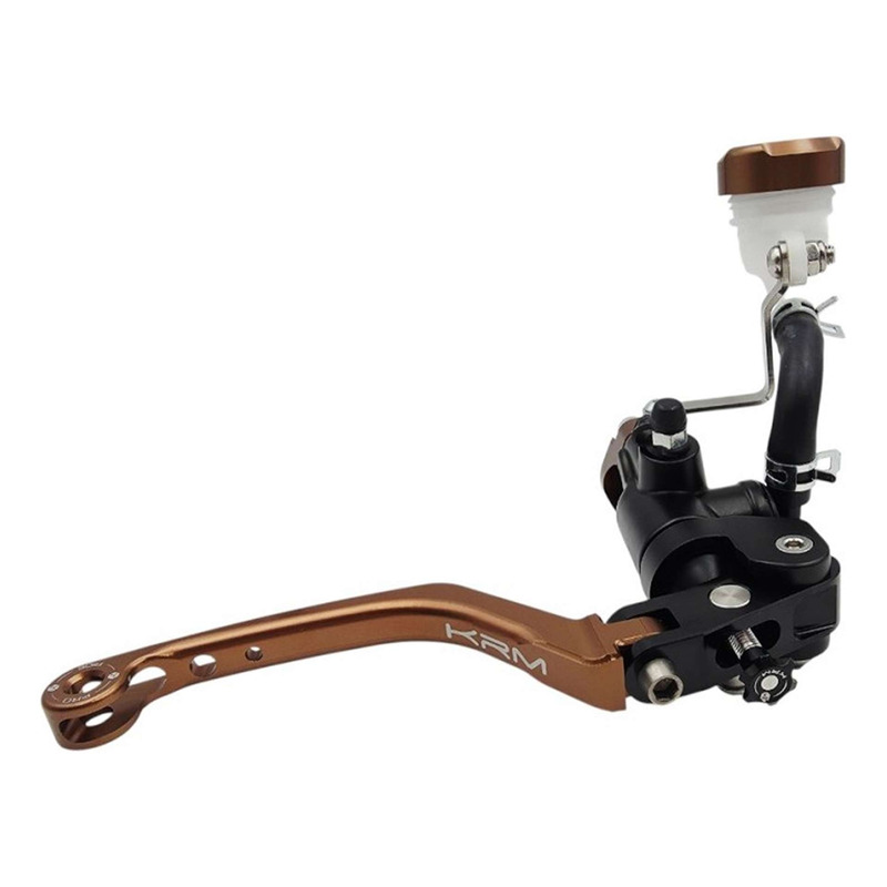 Maitre cylindre de frein radial KRM avec levier repliable noir/bronze