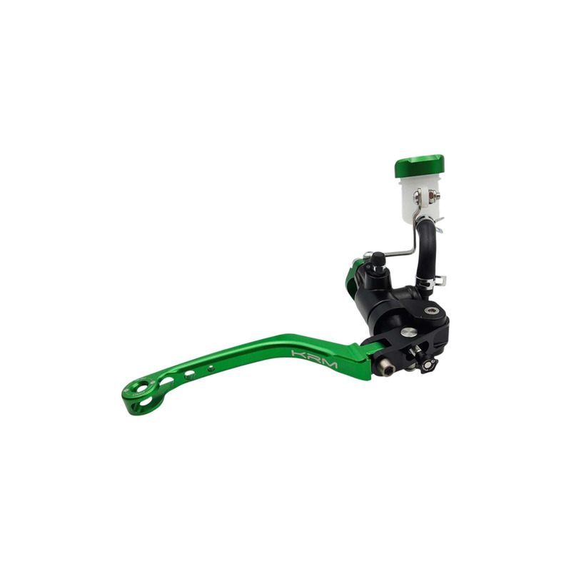 Maitre cylindre de frein radial KRM avec levier repliable noir/vert
