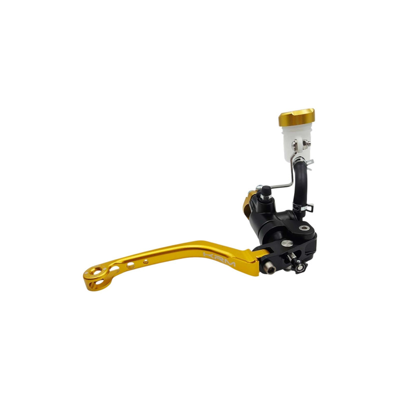 Maitre cylindre de frein radial KRM avec levier repliable noir/or