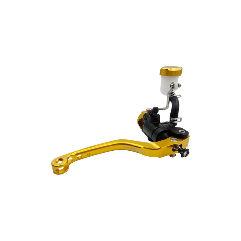 Maitre cylindre de frein radial KRM avec levier monobloc noir/or