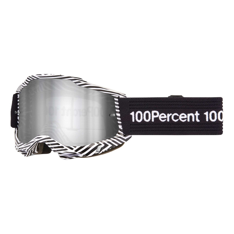 Masque cross 100Â % Accuri 2 Samba - Ã cran iridium argent