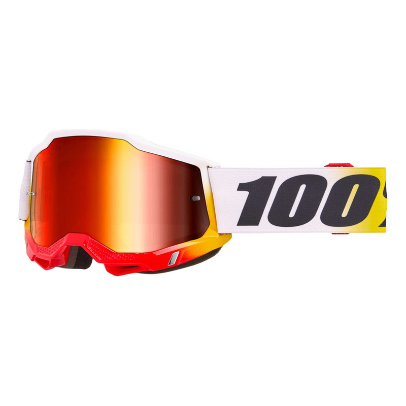 Masque cross 100Â % Accuri 2 Torken - Ã cran iridium rouge