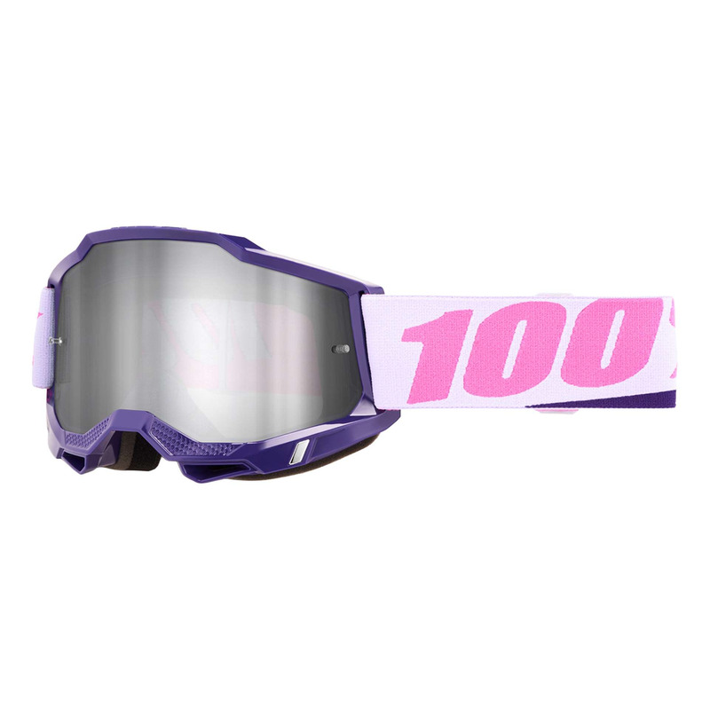 Masque cross 100 % Accuri 2 Yumiko - Écran iridium argent