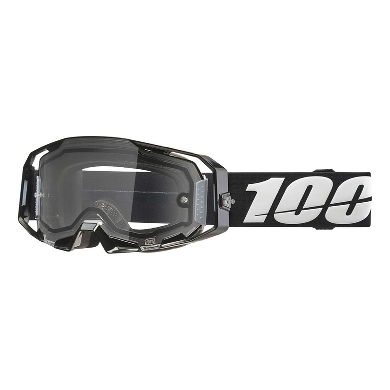 Masque cross 100 % Armatic Enduro noir – Clear