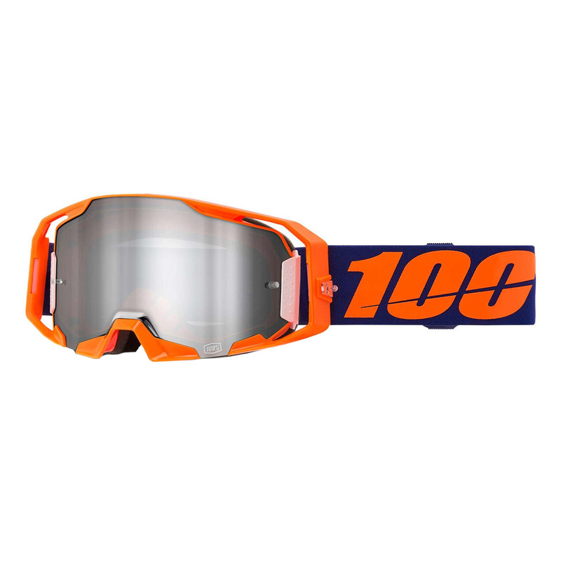 Masque cross 100Â % Armatic orange fluo â   Iridium silver
