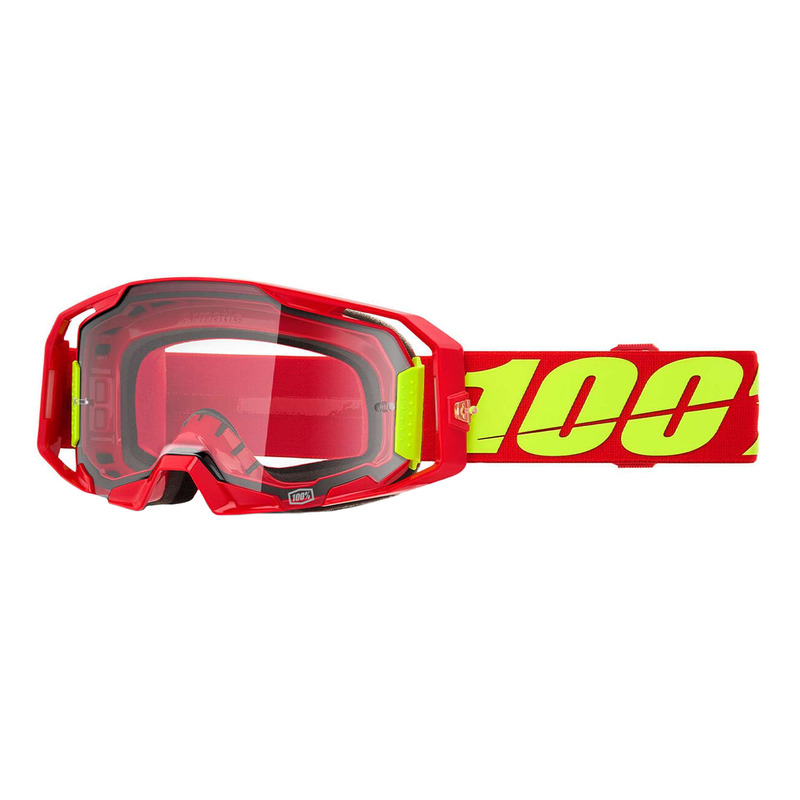 Masque cross 100Â % Armatic rouge â   Clear