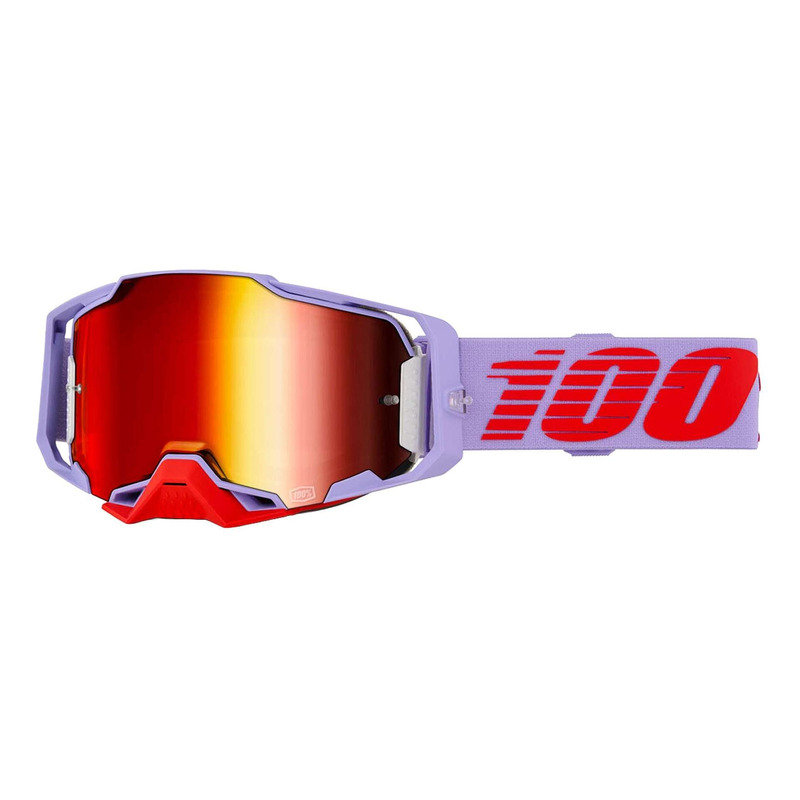 Masque cross 100 % Armega Fausto – Iridium red