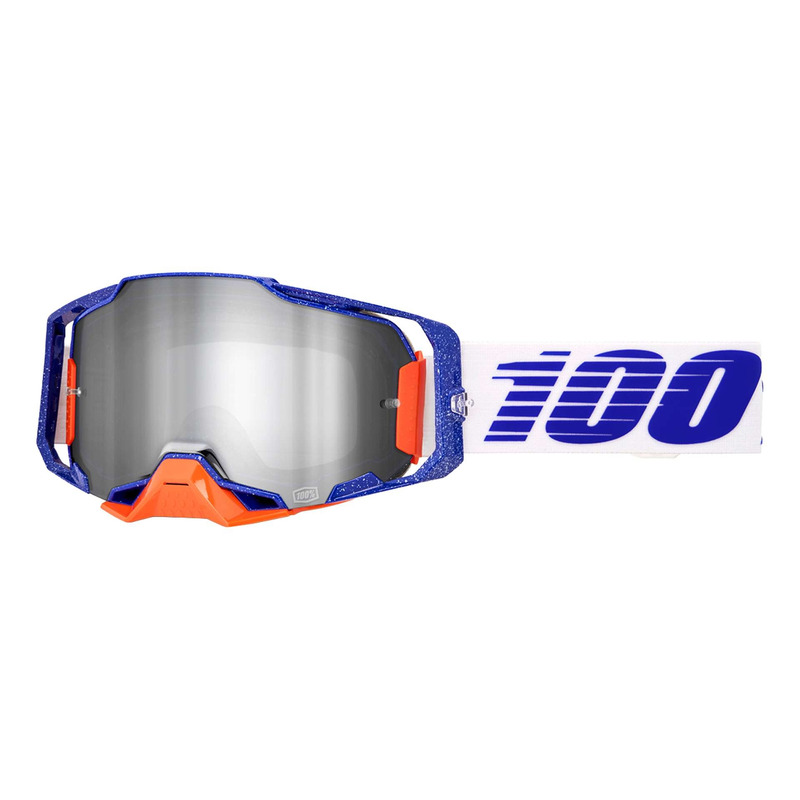 Masque cross 100 % Armega Lavigad – mirror silver flash