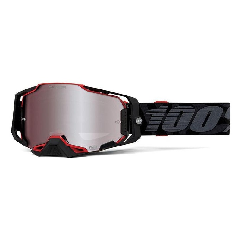 Masque cross 100% Armega Renen - écran Hiper® iridium argent