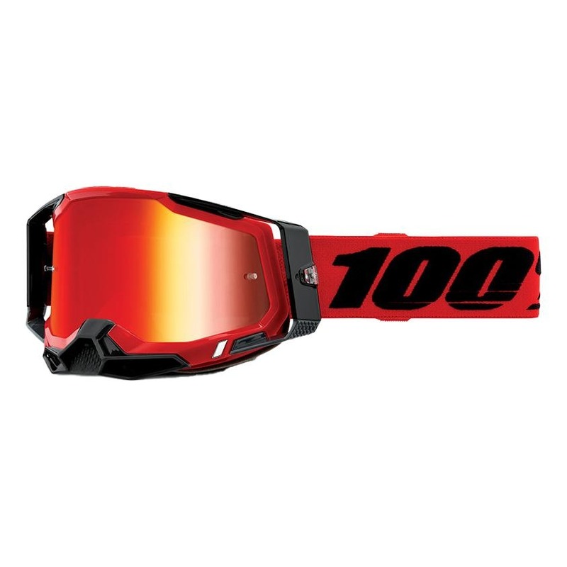 Masque cross 100% Racecraft 2 Red écran iridium rouge