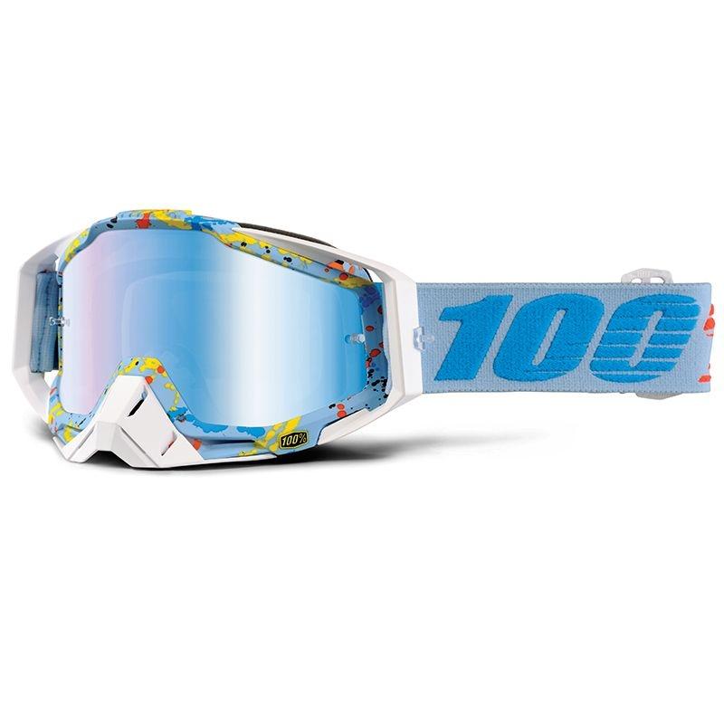 Masque cross 100% Racecraft Hyperloop Mirror bleu