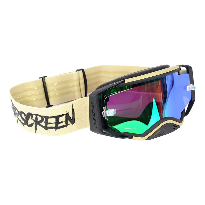Masque cross AirScreen Aero 08 EX – Iridium vert