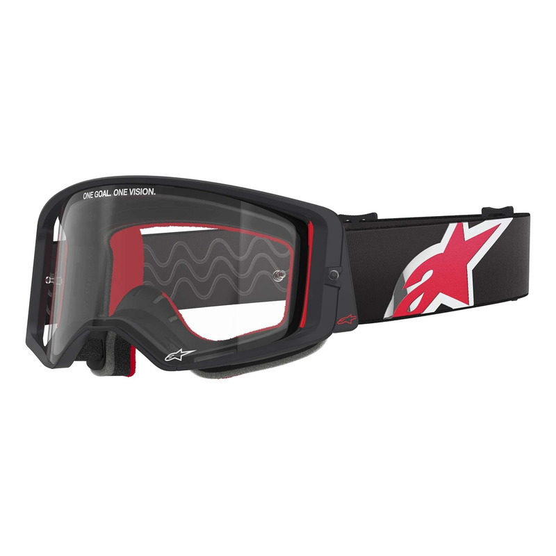 Masque cross Alpinestars Supertech Corp black/red â   Clear