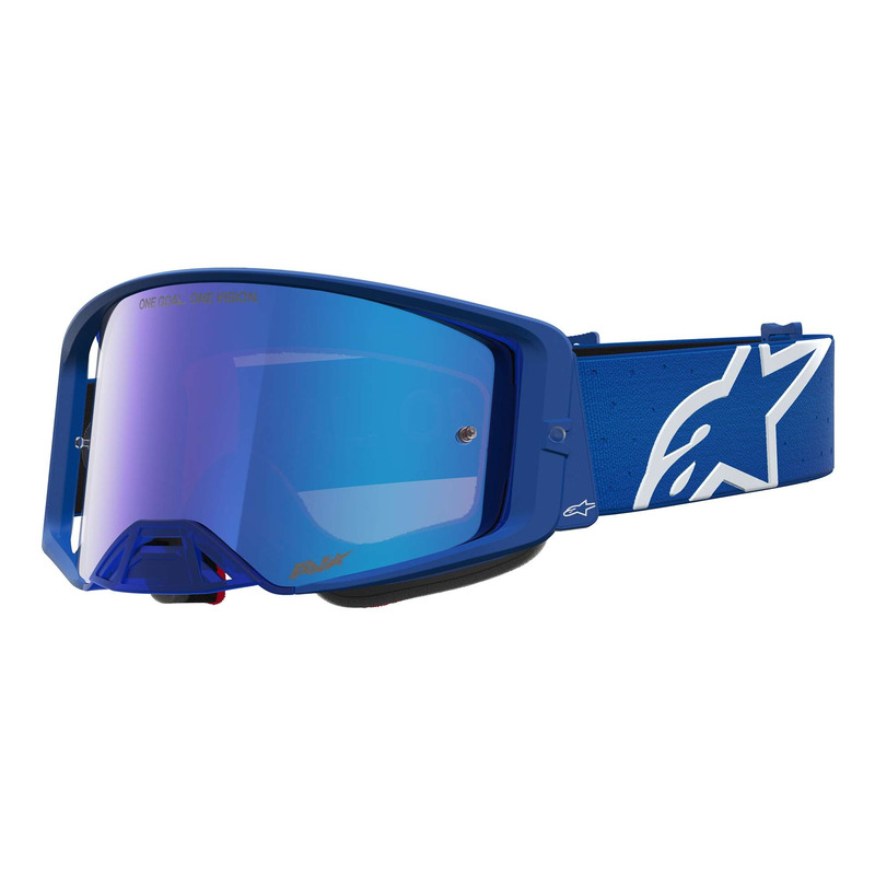Masque cross Alpinestars Supertech Vesta blithe blue/white – Iridium blue