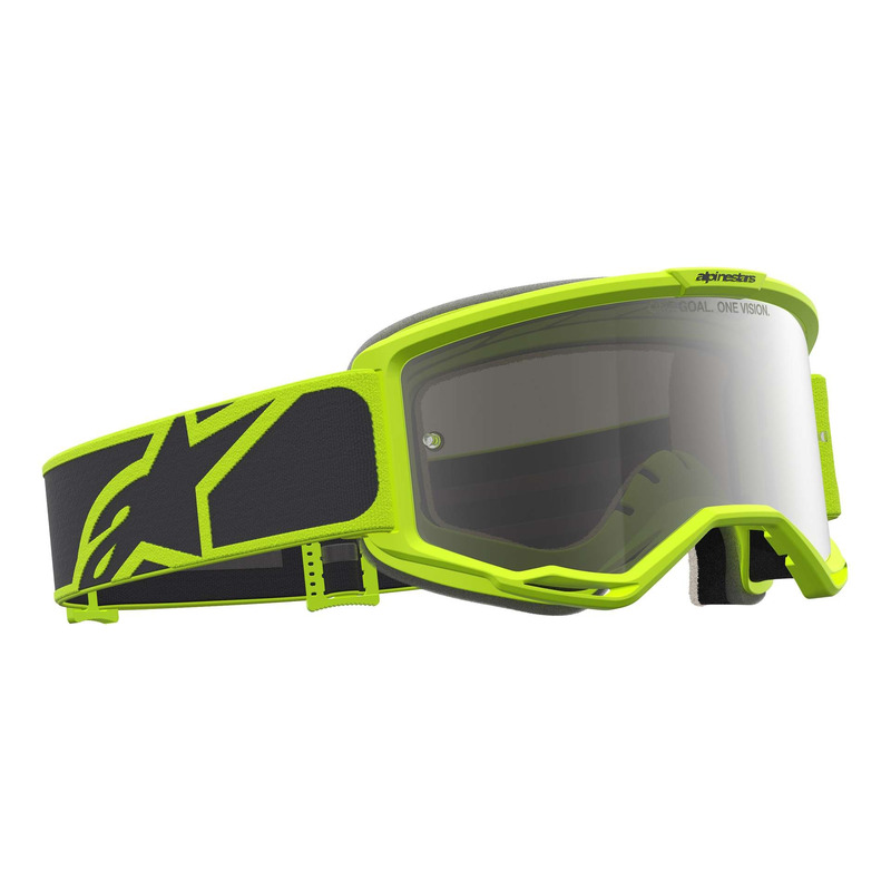 Masque cross Alpinestars Vision 5 Rora black/yellow fluo – Iridium silver