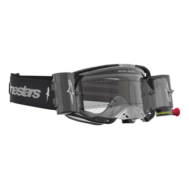 Masque cross Alpinestars Vision 8 Amber black/silver – Clear