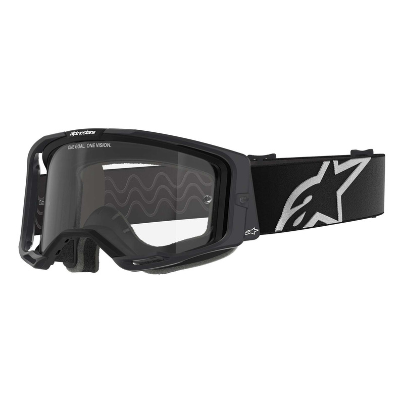 Masque cross Alpinestars Vision 8 Corp black â   Clear